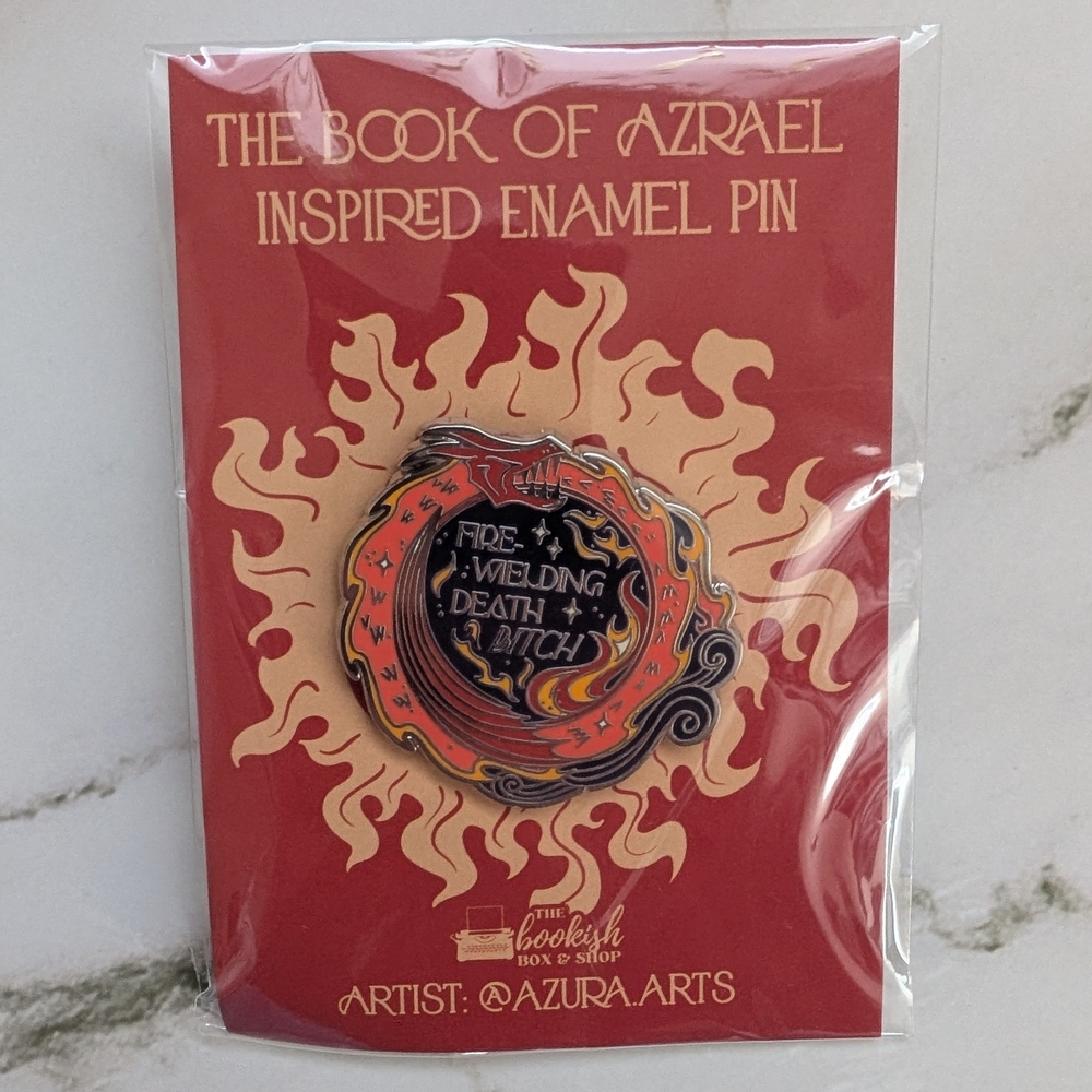 The Book of Azrael Inspired Enamel Pin